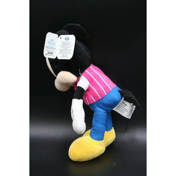 ⚡ Disney Mickey Mouse Valentines Day Plush Pink Heart Vest Small 9" BEANIE ⚡ - Picture 12 of 12